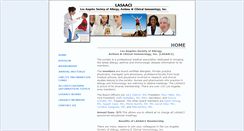 Desktop Screenshot of laallergysociety.org